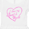 thumbnail image 4 of Inktastic I Love My Aunt and Uncle in Pink Chalk Heart Girls Toddler Dress, 4 of 5