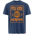 thumbnail image 2 of Men's-Sportiqe  Blue New York Knicks Distressed Rock & Roll Collection Angus Premium Mineral Wash T-Shirt, 2 of 3