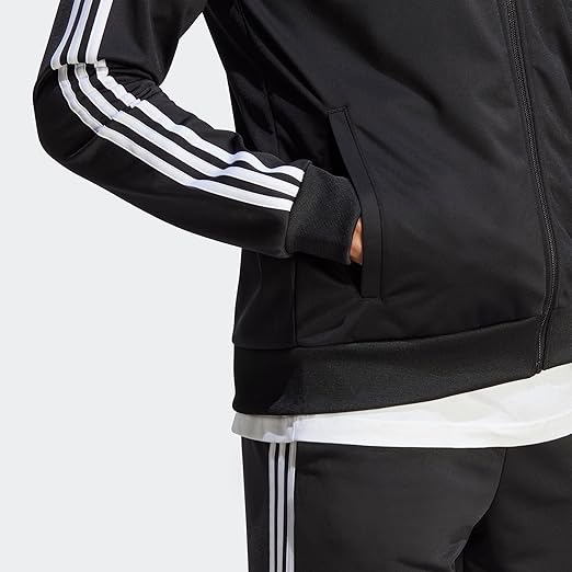 Adidas Men's 3-Stripes Basic Tricot Track Suit photo 5