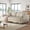 Beige, variant on 83" Couch Premium PU Leather Sofa, Comfy Deep Seat 3 Seater Couch for Living Room, Oversized Loveseat with 2 Pillows, Black