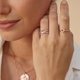 thumbnail image 4 of AFFY Open Heart Ring for Women in 14K Yellow Gold over Sterling Silver -8, 4 of 5