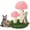 Pink Mushroom, variant on ShellKingdom 16.5'' Cat Scratching Post, Natural Sisal Claw Scratchers for Kittens Small Cats Mushrooms Cat Interactive Toys, Brown