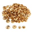 thumbnail image 4 of 30x Brass Snap Fasteners Press Stud Button Sewing For Leather Coat Jeans Bag 1.2cm, 4 of 8