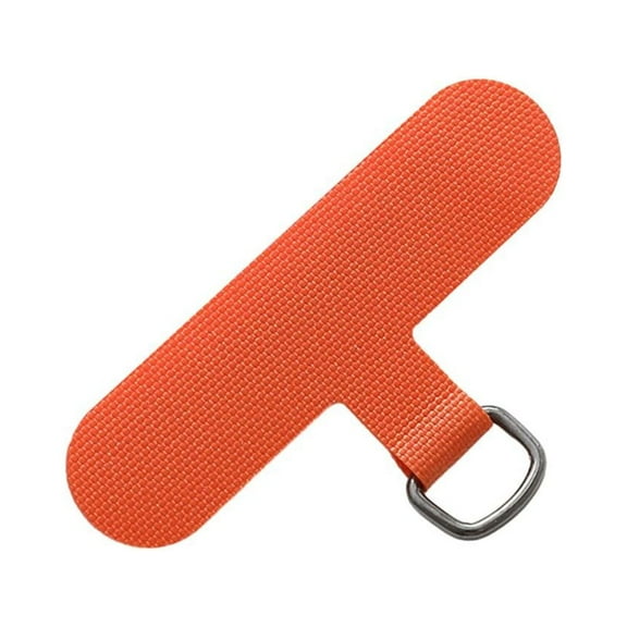 5Pcs NEW  Detachable Replacement Phone Hanging Cord Patch Tether Pad Phone Anti-lost Lanyard Nylon ORANGE