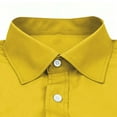 thumbnail image 4 of Makaor Button down Shirt Men Big and Tall Collared Tops Solid Color Long Sleeve Pullover Tees Outfits Clothes, 4 of 6