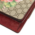 thumbnail image 6 of Pre-Owned Gucci GG Supreme Blooms Dionysus Chain Shoulder Bag 400249 Beige Red Suede... (Good), 6 of 13