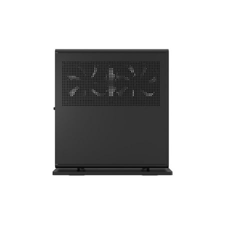 Fractal Design - Ridge Black Mini-ITX Slim Small Form Factor Console PC Case with PCIe 4.0 Riser - Black