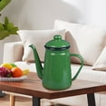 thumbnail image 6 of Baoblaze Enamel Coffee Pot Water Milk Warmer Water Kettle for Home Kitchen Restaurant Green, 6 of 8