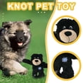 thumbnail image 3 of Pet Durable Toy Dog Rag Doll Patch Bear Toy Biting Sound (black), 3 of 3