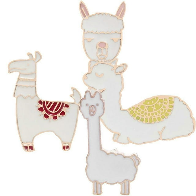 a refined and engaging product description based on the details you provided:\n\n \n\n**4pcs Cute Alpaca Brooches for Women – Unique Handmade Animal