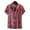 #7-Red, variant on Pntutb Mens,Men Spring Summer Casual Slim Print Short Sleeve Beach Shirts Tops Blouse