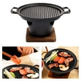 thumbnail image 4 of koolsoo barbecue Personne Sans Fumée Antiadhésif Portable Four Triangulaire Gril Rôtissage Rayures, 4 of 9