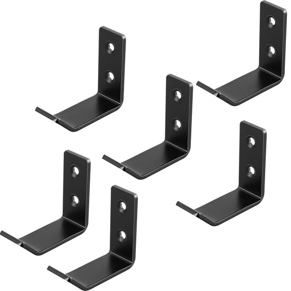 Duety 6Pcs Wall Mounted Hooks 201 Stainless Steel Wall Hooks 2-6 Ton Load-Bearing Heavy Duty Hooks Garage Wall Storage Hooks Ladder Hooks for Garage Garden Tools Storage