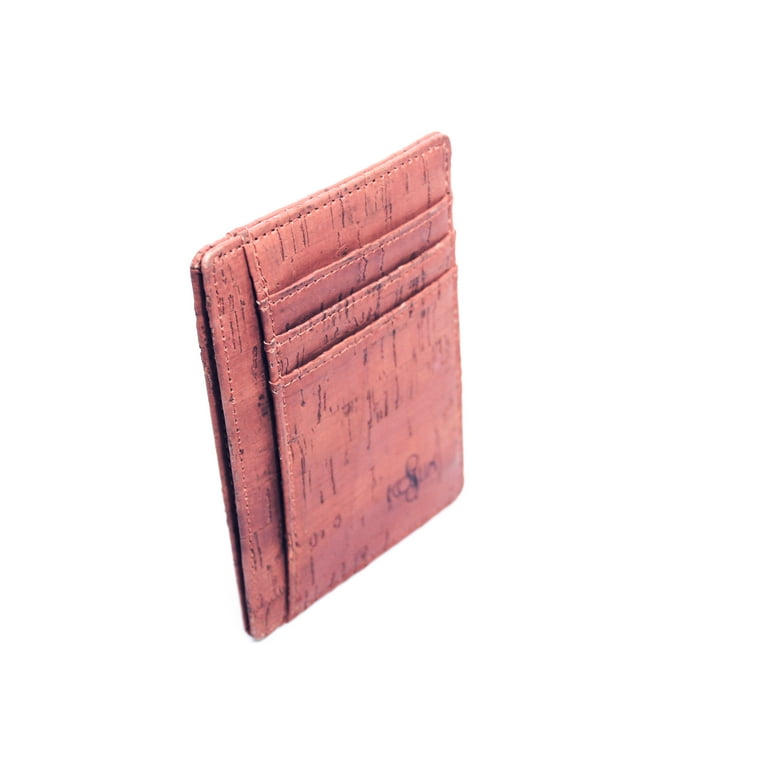 Slim Cork Coin Wallet for Minimalist Men, Non-leather Wallet