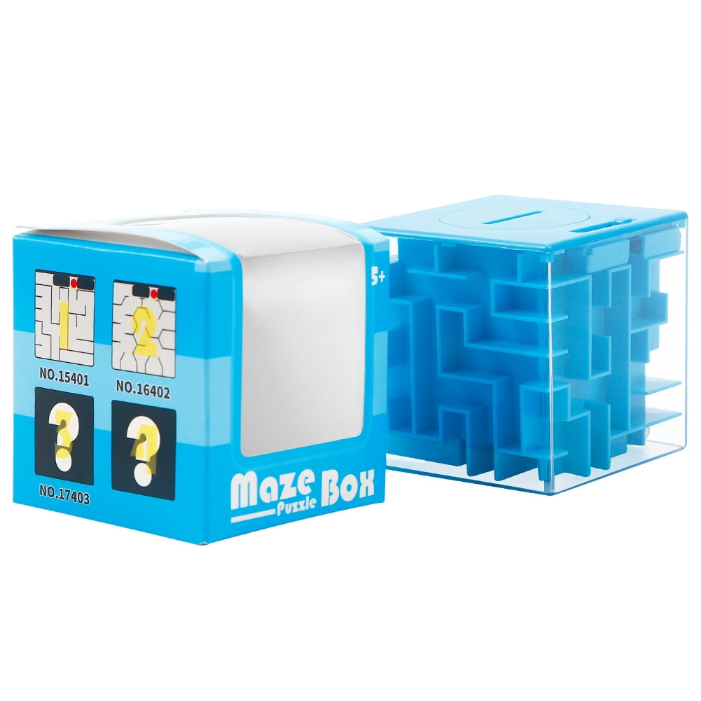 Maze Puzzle Money Box Money Saving Box Maze Money Cube Bank Coin Cash Bills Storage Boxes For Kids Children Great Gift For Develop Intelligence Walmart Com Walmart Com