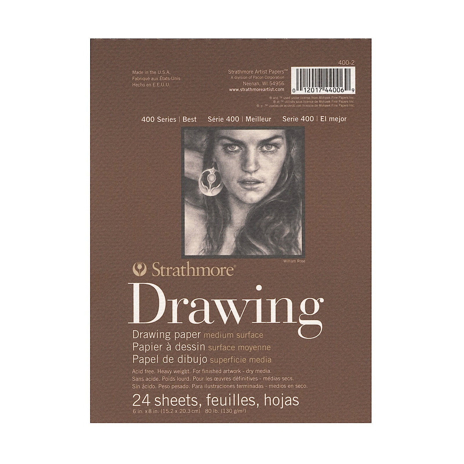 Lot 2 Strathmore 400 Series Drawing Paper Med, 24 Shts, 80lb 12 x 18 Art  Pads