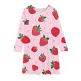 thumbnail image 4 of GERsome Girls Long Sleeve Crewneck Dress Casual A Line Twirly Skater Dresses Cute Graphic T-Shirt Swing Dress Size 4-14 Years, 4 of 4