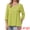 Yellow, variant on DARING DIVA Women's Button Down Blouse Long Sleeve V Neck Lightweight Top S White