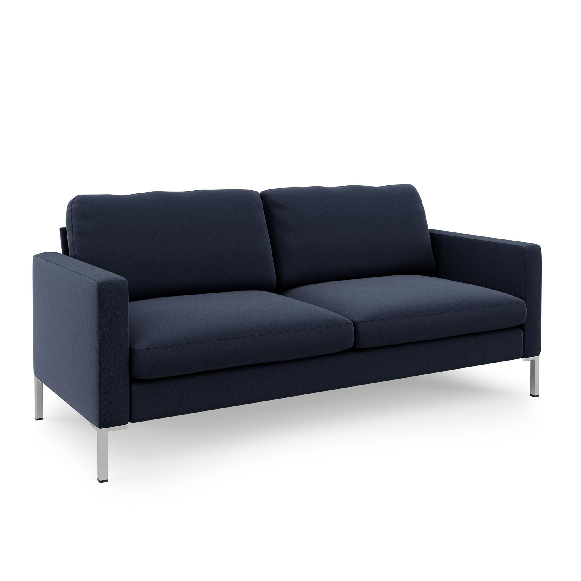 1/26迄 rikoao sofa navy Ktaxon 3 Seat Mid Century Modern Linen Sofa, Navy Blue with
