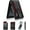Carbon Fiber, variant on 2 Styles RFID Blocking Minimalist Card Holder Wallet, Leather & Carbon Fiber Pop Up Card Case with Money Clip, Slim Anti-Theft Credit Card Wallet for Men