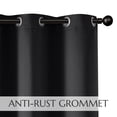 thumbnail image 4 of TOPICK Black Blackout Curtains Solid Grommet Drapes for Bedroom Living Room Dining Room 2 Panels W40" x L84" inch, 4 of 7