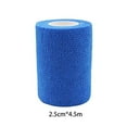 thumbnail image 3 of Wosthever Non-woven Bandage Elastic Self Adhesive Injury Fixing Bandages Supplies Wrapped Wrist Anti-slip Fabric Household Cohesive Accesorios para máquinas de ejercicios Azul 2.5 cm x 4.5 cm Wosthever HW4350-04, 3 of 6