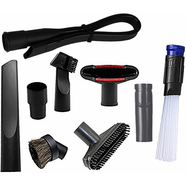9 piezas de accesorios para aspiradoras Boquillas para aspiradoras Cepillo universal para aspiradoras de muebles Accesorios para cepillos de aspiradoras con diámetro interior de 32 mm a 35 mm