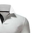 thumbnail image 5 of Lisingtool Clearance Father Day Gifts Mens Shirts Mens Dress Shirts Mens Shirts Casual Men's Casual Fashion Color Blocking Sports Stand Up Collar Short Sleeved T Shirt S-3XL, 5 of 5