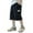Black, variant on Kids Cargo Pants BlackWork Shorts Elastic Waist Wide Leg Boys Summer Outfits Boys Clothes 12-13 Years Summer Clothing