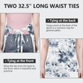 thumbnail image 6 of Pioneer Flower Floral Print Pattern Apron-Garden Aprons for Women with Pockets-Cotton Linen Waterproof Kitchen Cooking Gardening Aprons Adjustable for Kitchen,Cooking,BBQ and Salon 33x27 Inch, 6 of 7
