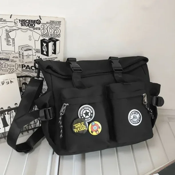 Mochilas escolares Harajuku japonesas para chicas adolescentes, bolso cruzado informal a la moda, nueva moda, bolso de hombro, mochila para estudiantes, bolsos de mano