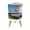 Color 1, variant on Small Trash Can with Lid Seamless Floral branch gold dark navy purple emerald green 1.8 Gallon Dog Proof Trash Can Round Garbage Can Waste Bin Wastebasket for Bathroom Bedroom Living Room
