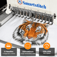 thumbnail image 2 of Smartstitch S-1201 Compact 12-Needle Embroidery Machine, 1200 SPM, 10" Screen, WiFi, 9.5"x12.6" Area - Perfect for Home Business & Crafts, 2 of 7