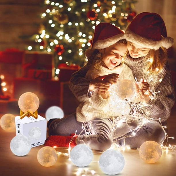 Generic Lampe de chevet lunaire 3D pour enfants - Le cadeau d'anniversaire  de Noël parfait pour les filles et les garçons (Rechargeable) à prix pas  cher