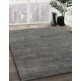 thumbnail image 3 of Ahgly Company Machine Washable Indoor Square Abstract Gunmetal Gray Area Rugs, 5' Square, 3 of 7