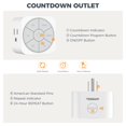 thumbnail image 2 of Timer Outlet TESSAN, temporizador de cuenta regresiva para enchufe eléctrico, 1875 W, 2 of 6