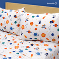 thumbnail image 3 of Juego de Sábanas Individual Infantiles Dreamlab Kids. Tela Suave, Diseño Espacio, Planetas Xtellar blanco, 3 of 3