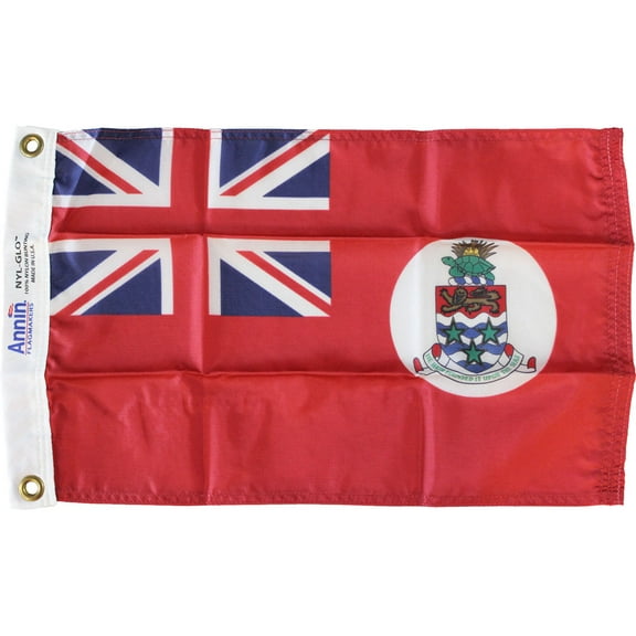 Cayman Islands -12"X18" Nylon Flag (Red)