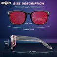 thumbnail image 4 of Gafas de bloqueo de luz azul ORANZI con lentes rojas del 99.99%, paquete de 2, 4 of 6