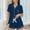 Suit-474Navy, variant on Gamivast Womens Pajama Sets Short Sleeve Button Down Shirt & Shorts Pjs Sets Heart Pocket Piping Trim Soft Sleepwear Casual Nightwear Loungewear