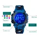 thumbnail image 4 of Reloj Niños Deportivo Led Contra Agua Camuflaje Militar Nado Color de la correa Azul oscuro, 4 of 8