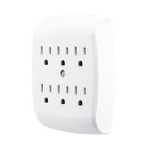 GoGreen Power 6-Outlet Wall Tap, Tan, 16000TT - Walmart.com
