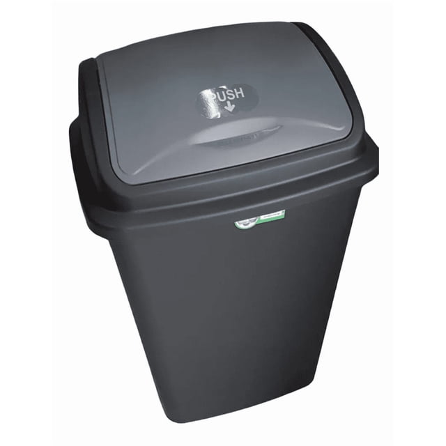 Cesto Para Basura Tapa Balancin 50 Litros Negro 1 Pieza