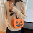 thumbnail image 3 of MUSOIE Women Pumpkin Shaped Crossbody Shoulder Bag PU Leather Purses Novelty Cross Body Purse, 3 of 4