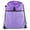 Purple, variant on Mato & Hash Drawstring Cinch Bag Backpack With Mesh Pocket Polyester Tote Sack