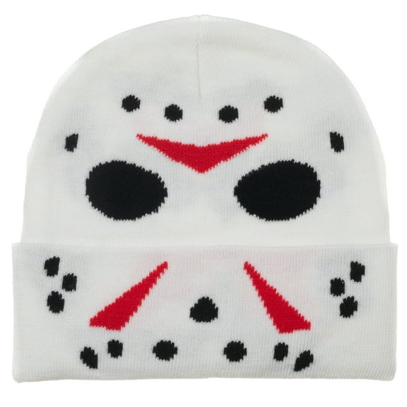 Friday the 13th Jason Glow in the Dark horror Cuffed Winter Beanie