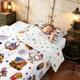 thumbnail image 4 of Manfei Funny US Flag Duck Twin Comforter Sets, Fast Food Bedding Set, Red White Blue, Polka Dots Reversible 2 Pieces, 1 Comforter and 1 Pillowcase, 4 of 6