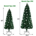 thumbnail image 2 of Christmas Gift! 7FT Premium Hinged Fir Pencil Artificial Christmas Tree w/ Foldable Stand, Easy Assembly, 2 of 8