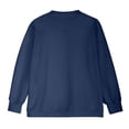 thumbnail image 5 of QTSHPN Hoodless Hoodie for Women Winter Long Sleeve Zip up Casual Solid Color Lined Zipper Collar Jacket with Pockets Sweatshirts Navy XL, 5 of 6