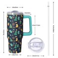 thumbnail image 2 of 30 Oz Winter Holiday Snowflake Tumbler With Handle, Coffee Travel Cup, Festive Present, 2 of 5